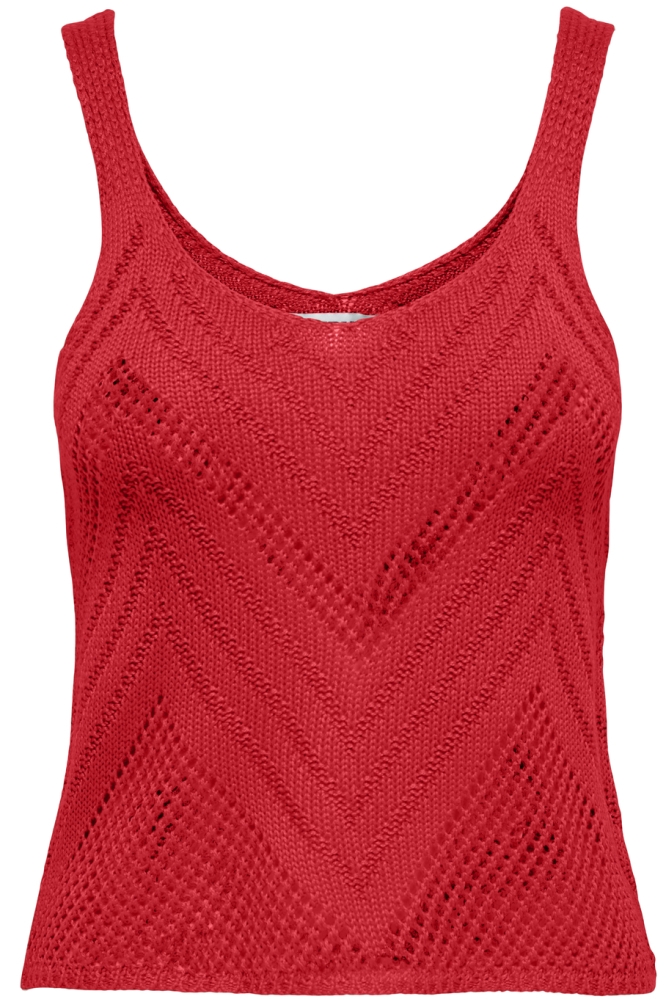 JDYSUN TANK TOP KNT NOOS 15226348 MARS RED